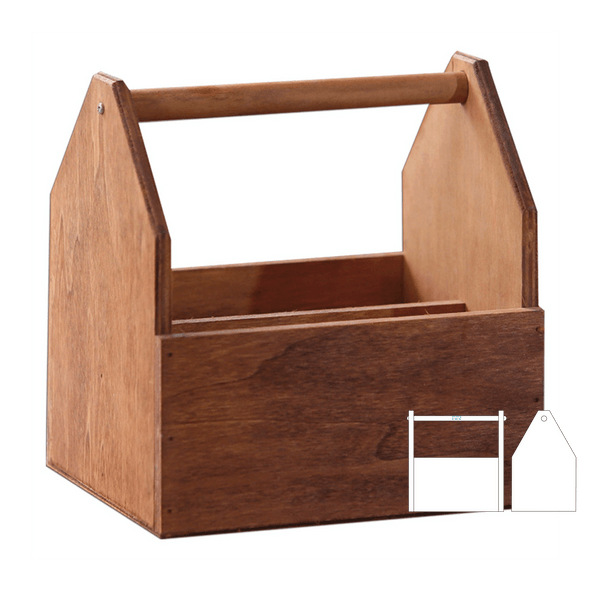 Pudełka prezentacyjne z drewnianym uchwytem